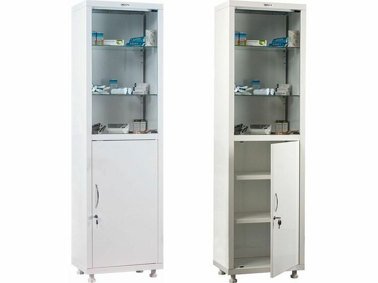 МЕДИЦИНСКИЙ ШКАФ HILFE МД 1 1650/SG